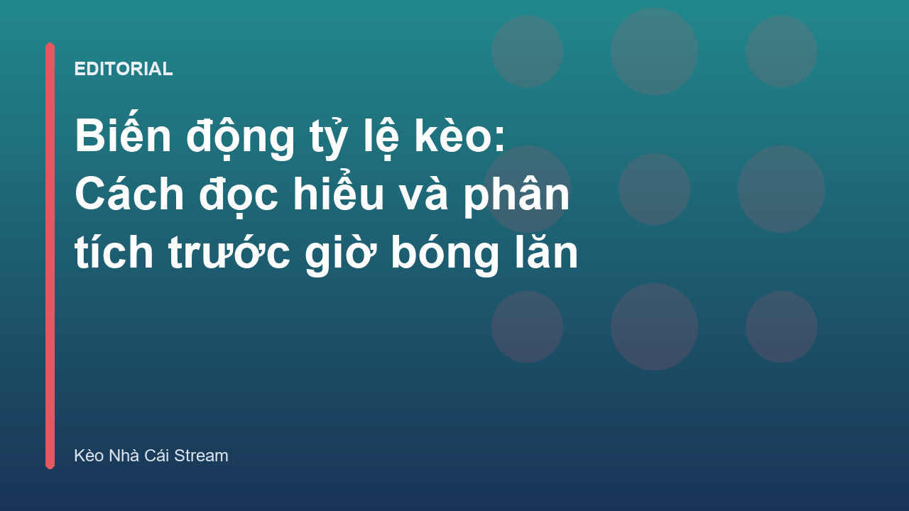 Biểu đồ minh họa biến động tỷ lệ kèo bóng đá
