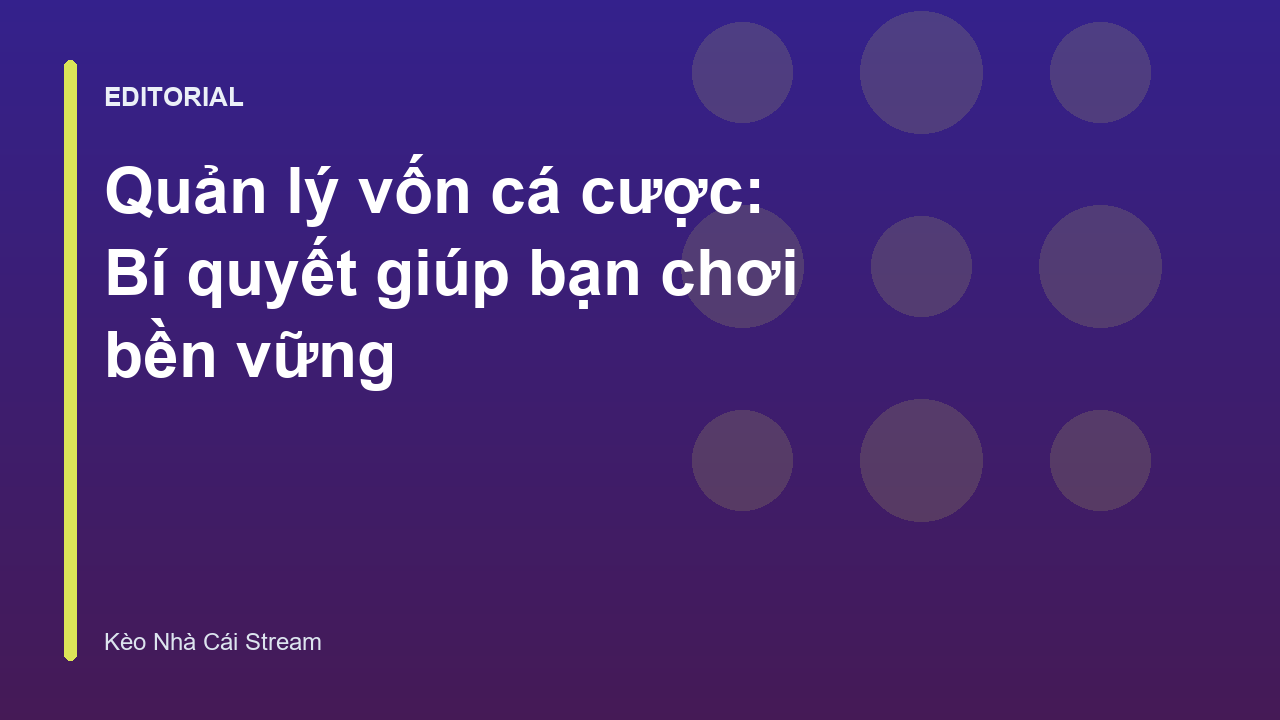 Biểu đồ minh họa quản lý vốn cá cược